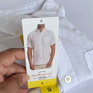 Men's Linen Shirt Weatherproof Vintage